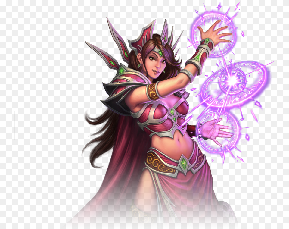 Female Mage Wow Mage Tiers Female, Purple, Adult, Person, Woman Free Transparent Png