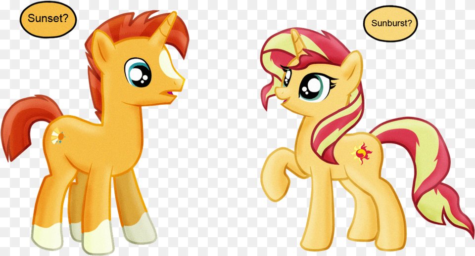 Female Male Pony Safe Sunburst Mlp Sunburst Cutie Mark, Figurine, Book, Comics, Publication Free Png Download