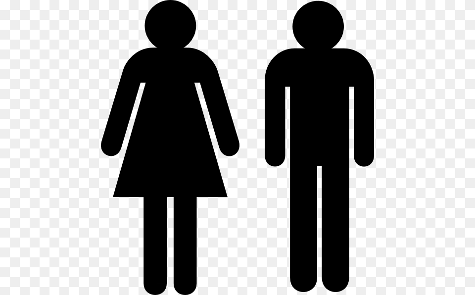 Female Male Toilet Signs, Silhouette, Sign, Symbol, Person Free Png