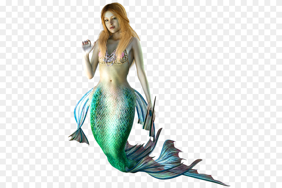 Female Mermaid On Transparent Background, Adult, Person, Woman, Face Free Png