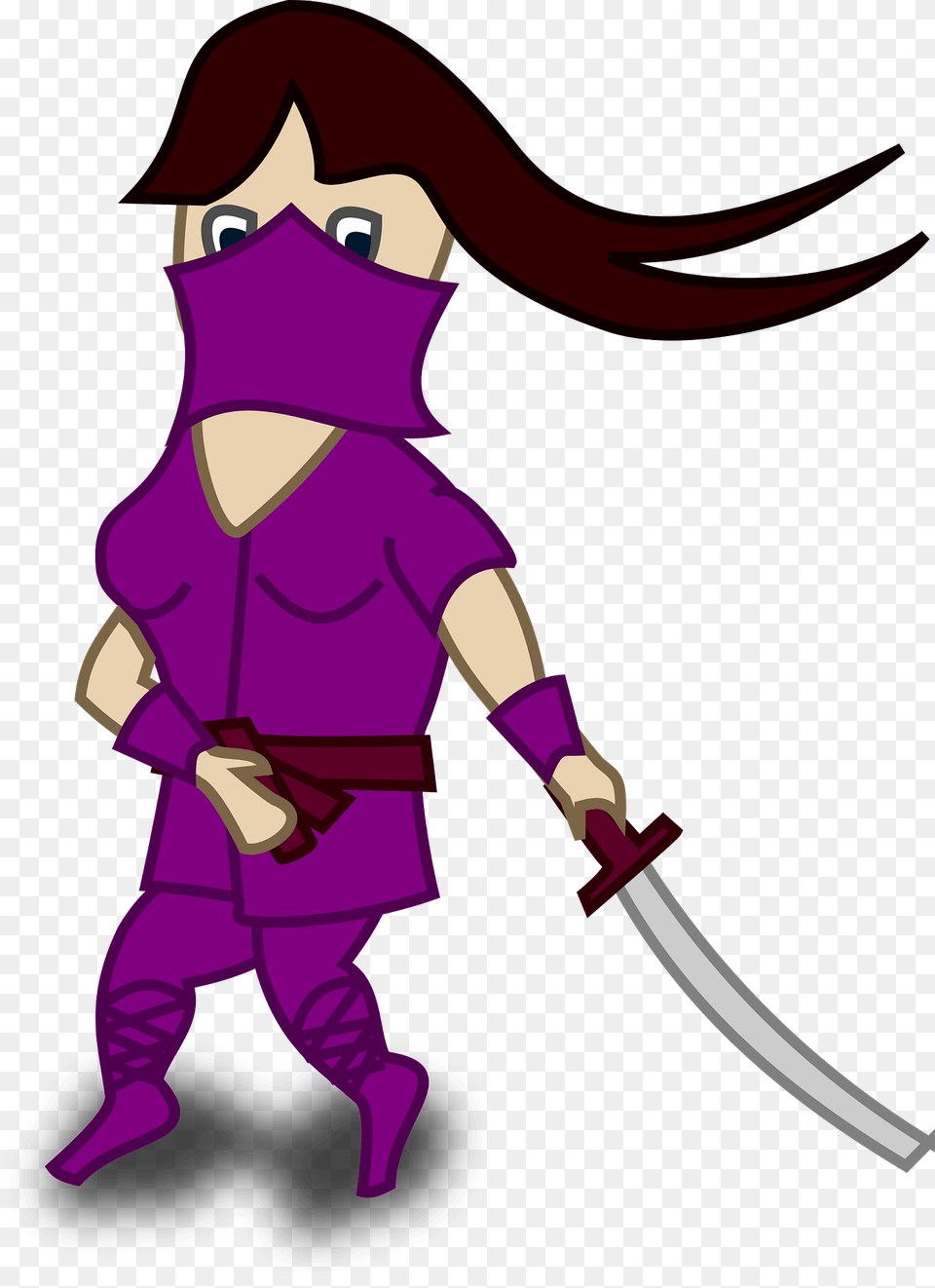 Female Ninja Clipart, Person, Baby, Blade, Dagger Free Png Download