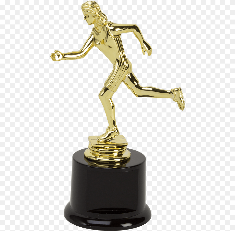 Female Participation Trophy For Running Events Track And Field Trophy, Person, Face, Head, Smoke Pipe Free Transparent Png