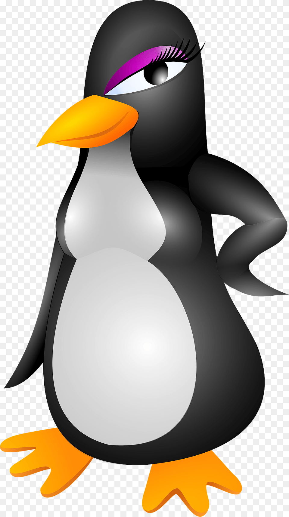 Female Penguin Clipart, Animal, Bird, Nature, Outdoors Free Png