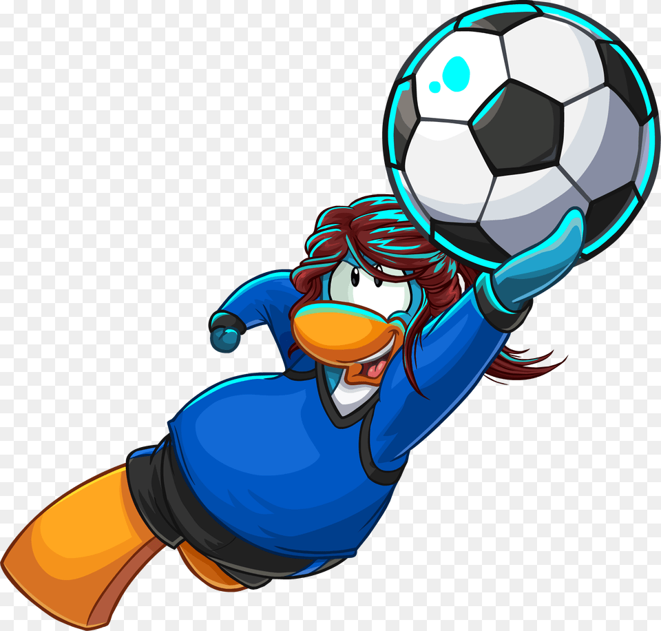 Female Penguin Soccer Ball Pc Penguin With Soccer Ball, Sport, Football, Soccer Ball, Book Png