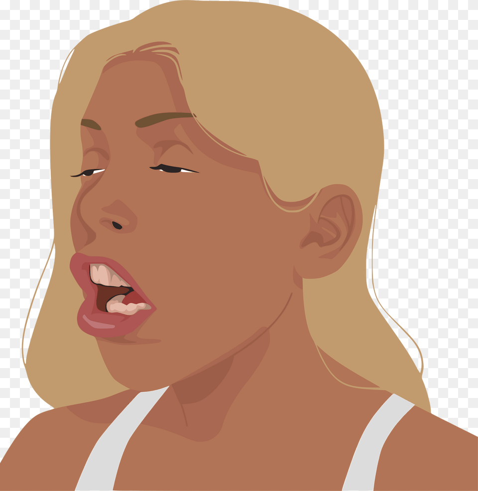 Female Preparing To Sneeze Clipart, Adult, Face, Head, Person Free Png Download