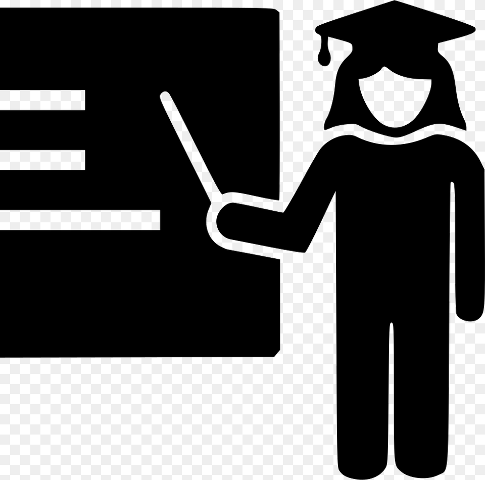 Female Presenter I, Graduation, People, Person, Stencil Free Png Download