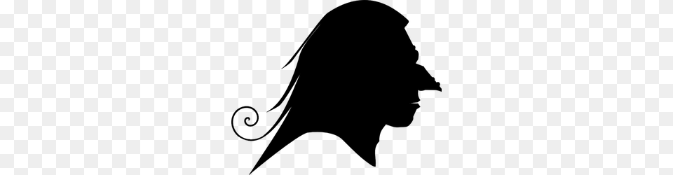 Female Profile Clip Art, Gray Free Png Download