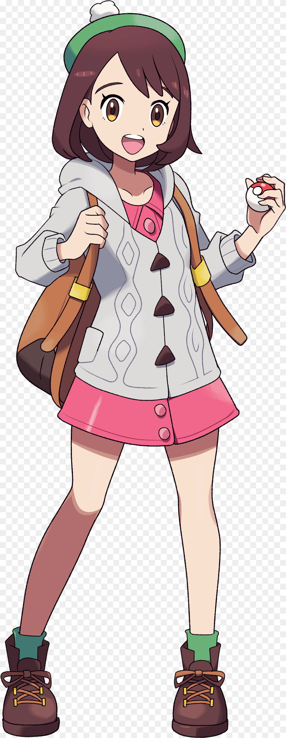 Female Protagonist Sword Pokemon Sword And Shield Gloria, Publication, Book, Person, Child Free Png Download