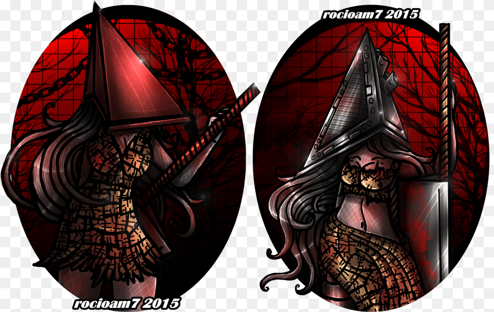 Female Pyramid Head Silent Hill Red Pyramid Rocioam7 Illustration, Book, Comics, Publication, Art Free Png