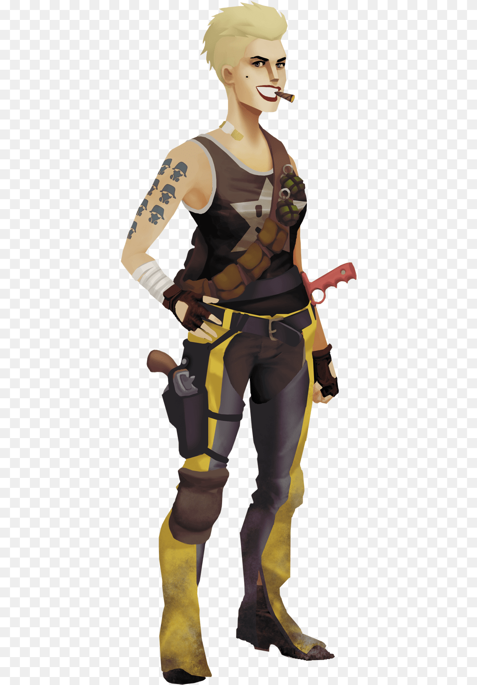 Female Roy Concept Art Battlefield Heroes Girl, Person, Skin, Tattoo, Clothing Free Png Download