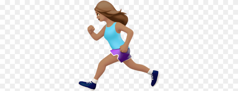 Female Runner Apple Emoji Running Emoji, Clothing, Shorts, Adult, Person Png
