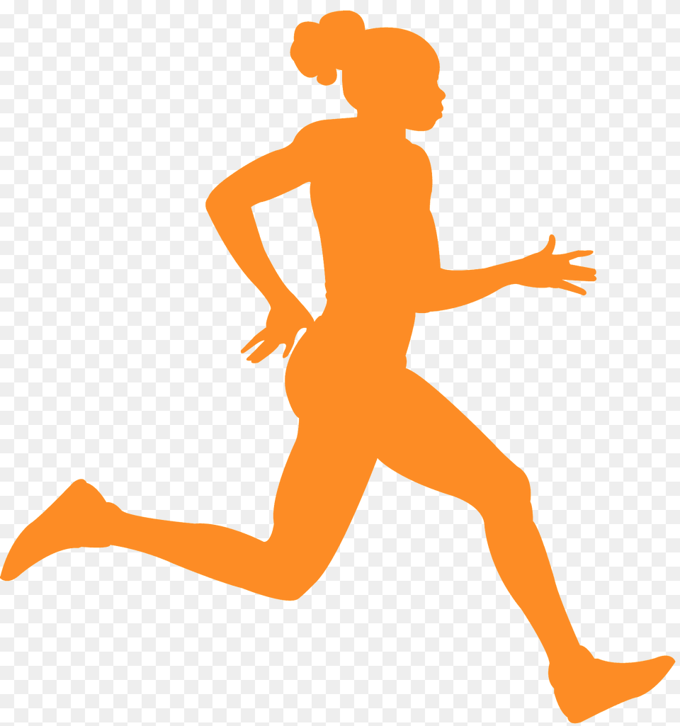 Female Runner Silhouette, Person, Dancing, Leisure Activities, Face Free Transparent Png