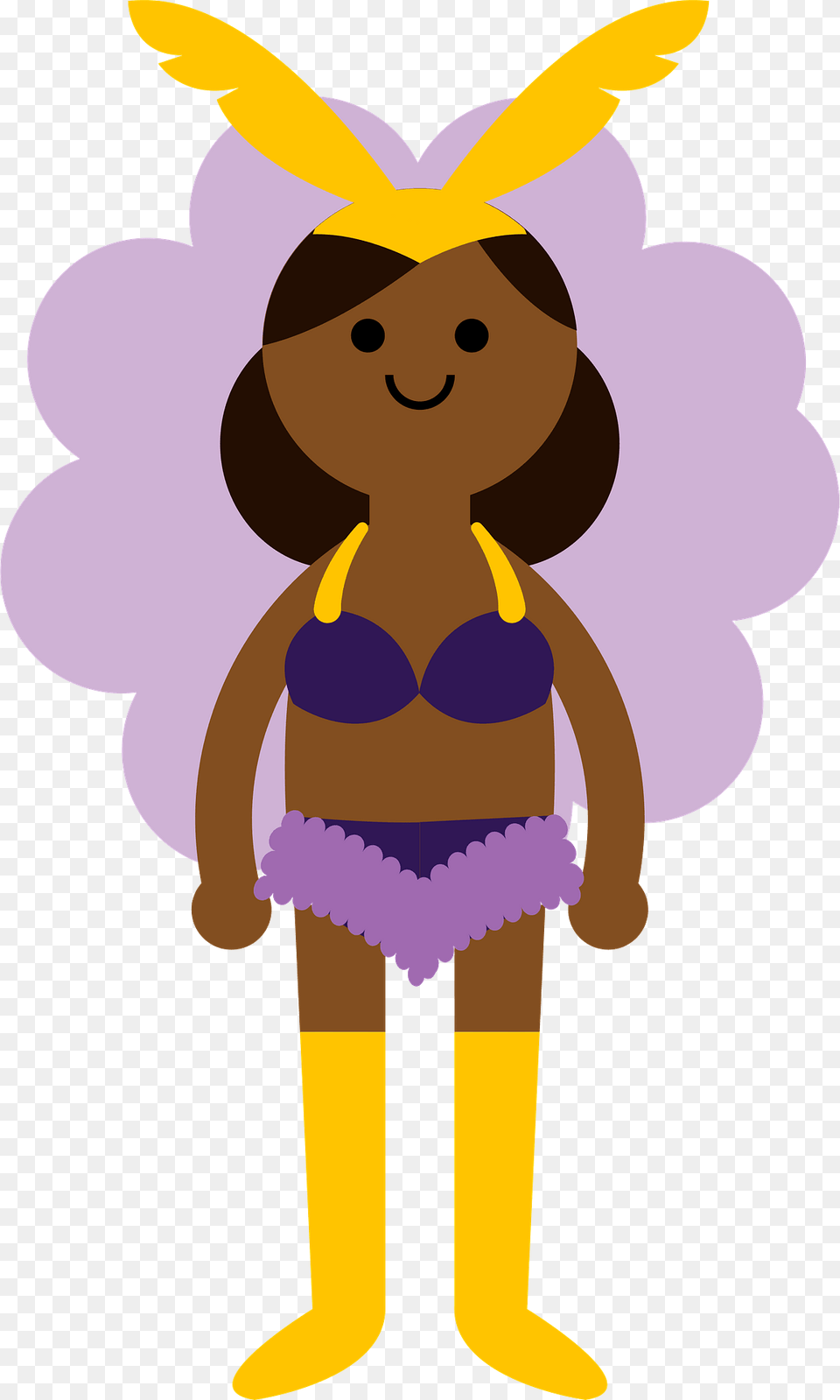 Female Samba Dancer Clipart, Cartoon, Baby, Person, Face Free Png