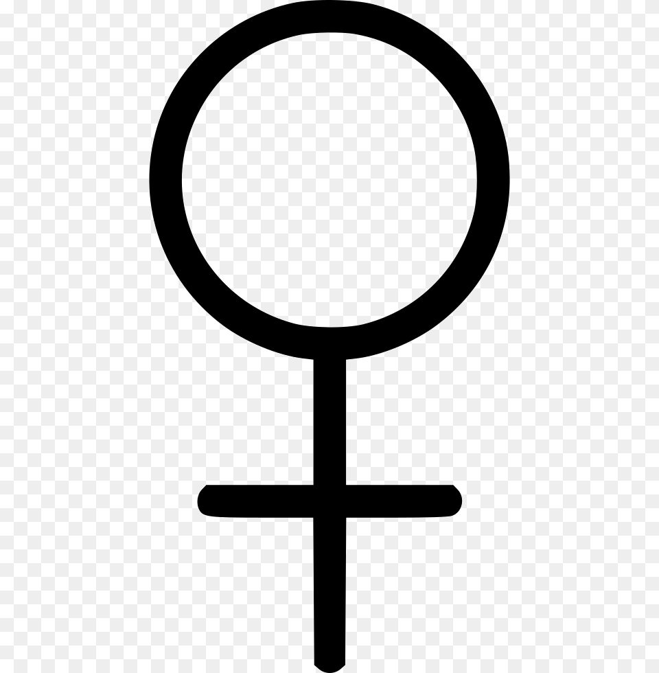 Female Sex Sign Cross, Magnifying Free Transparent Png