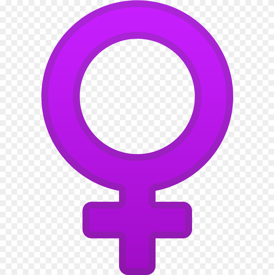 Female Sign Emoji Simbolo De La Mujer Morado, Purple, Symbol Free Png