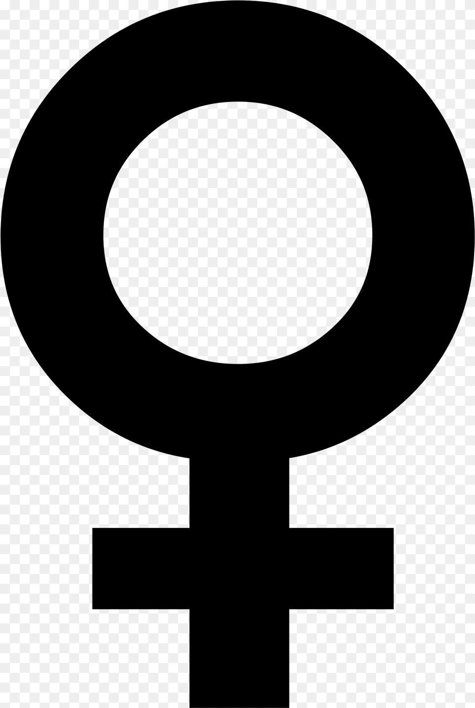 Female Sign Female Symbol Svg, Gray Free Png Download