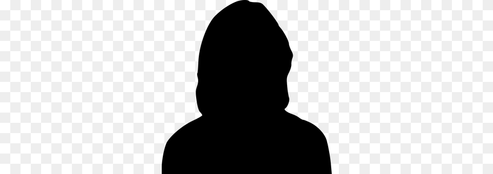 Female Silhouette Gray Png Image