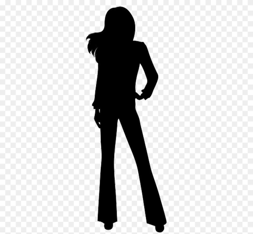 Female Silhouette, Clothing, Pants, Adult, Person Free Png