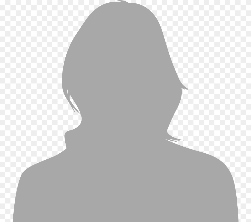 Female Silhouette Head Grey, Clothing, Hood, Adult, Person Free Png