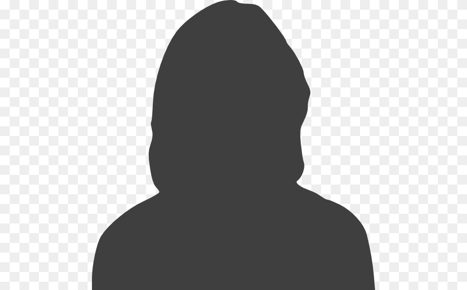 Female Silhouette Headshot, Clothing, Hood, Adult, Sweatshirt Png Image