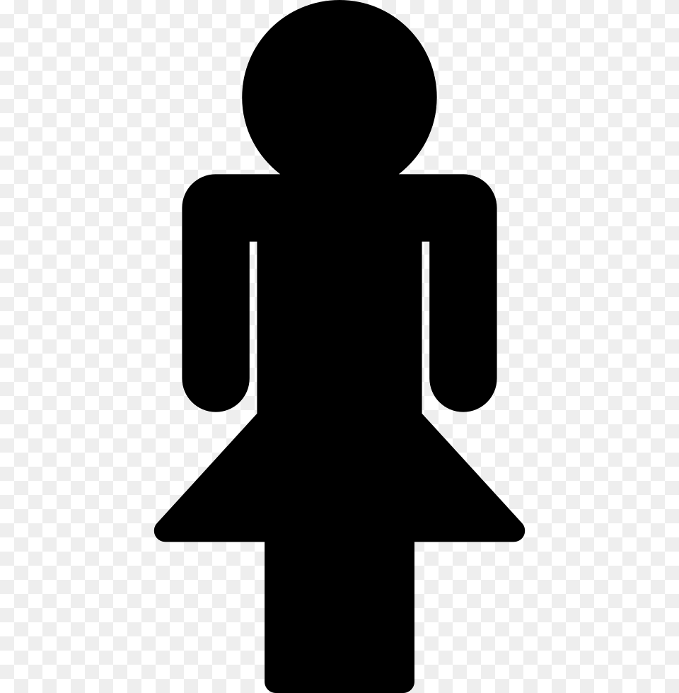 Female Silhouette Symbol, Sign, Person Free Png