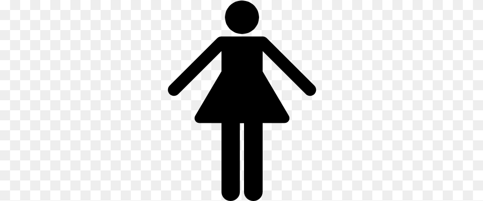 Female Silhouette Vector Chelovek Ikonka, Gray Free Png