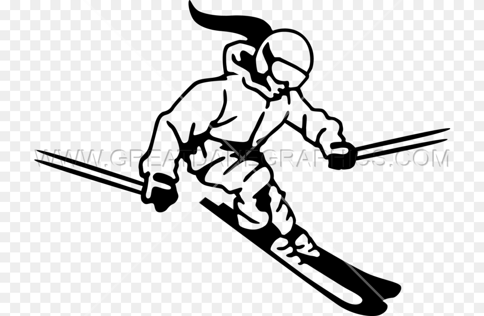 Female Skiing Production Ready Ski Girl Clip Art, People, Person, Bow, Weapon Png Image