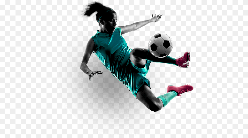 Female Soccer Player, Adult, Sport, Sphere, Soccer Ball Png Image