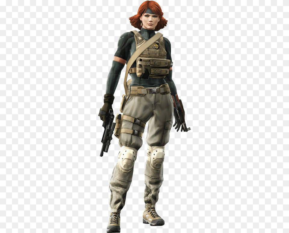 Female Soldier Black And White Meryl Silverburgh, Clothing, Costume, Person, Adult Png Image