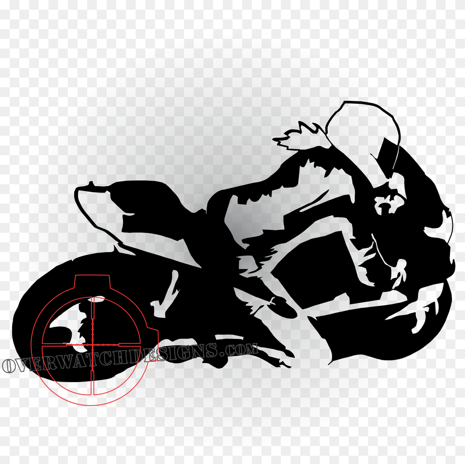 Female Sportbike Rider, Stencil, Sphere Free Png Download