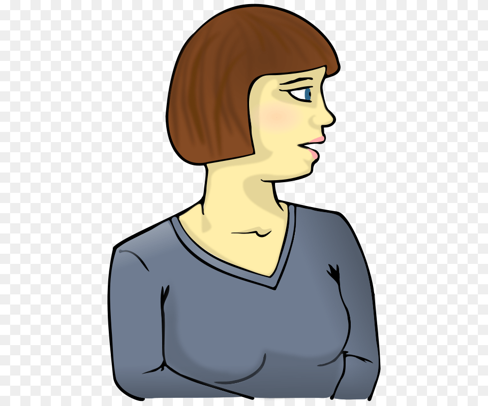 Female Stock Clipart, Person, Body Part, Neck, Head Free Png