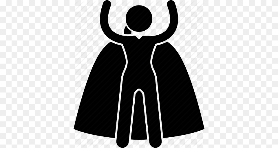 Female Strong Superhero Superwoman Woman Icon, Cape, Clothing, Coat, Fashion Free Transparent Png