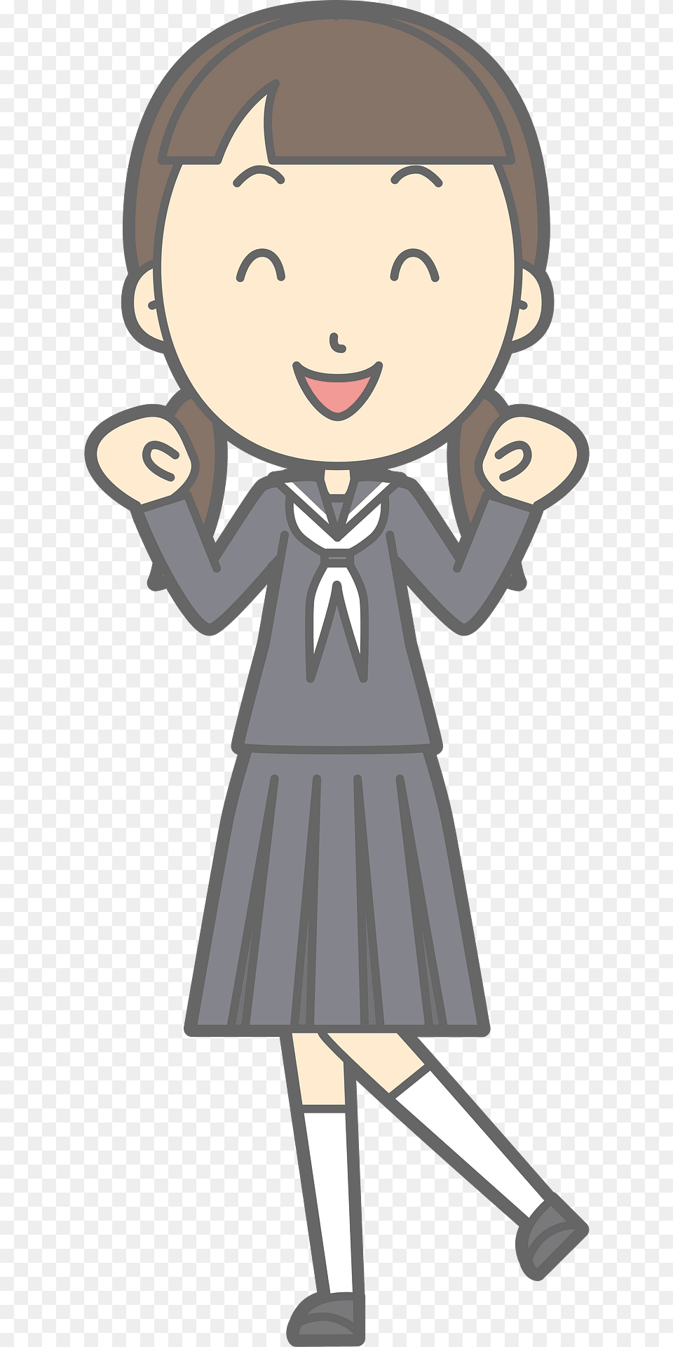 Female Student Clipart, Book, Comics, Publication, Person Free Png Download