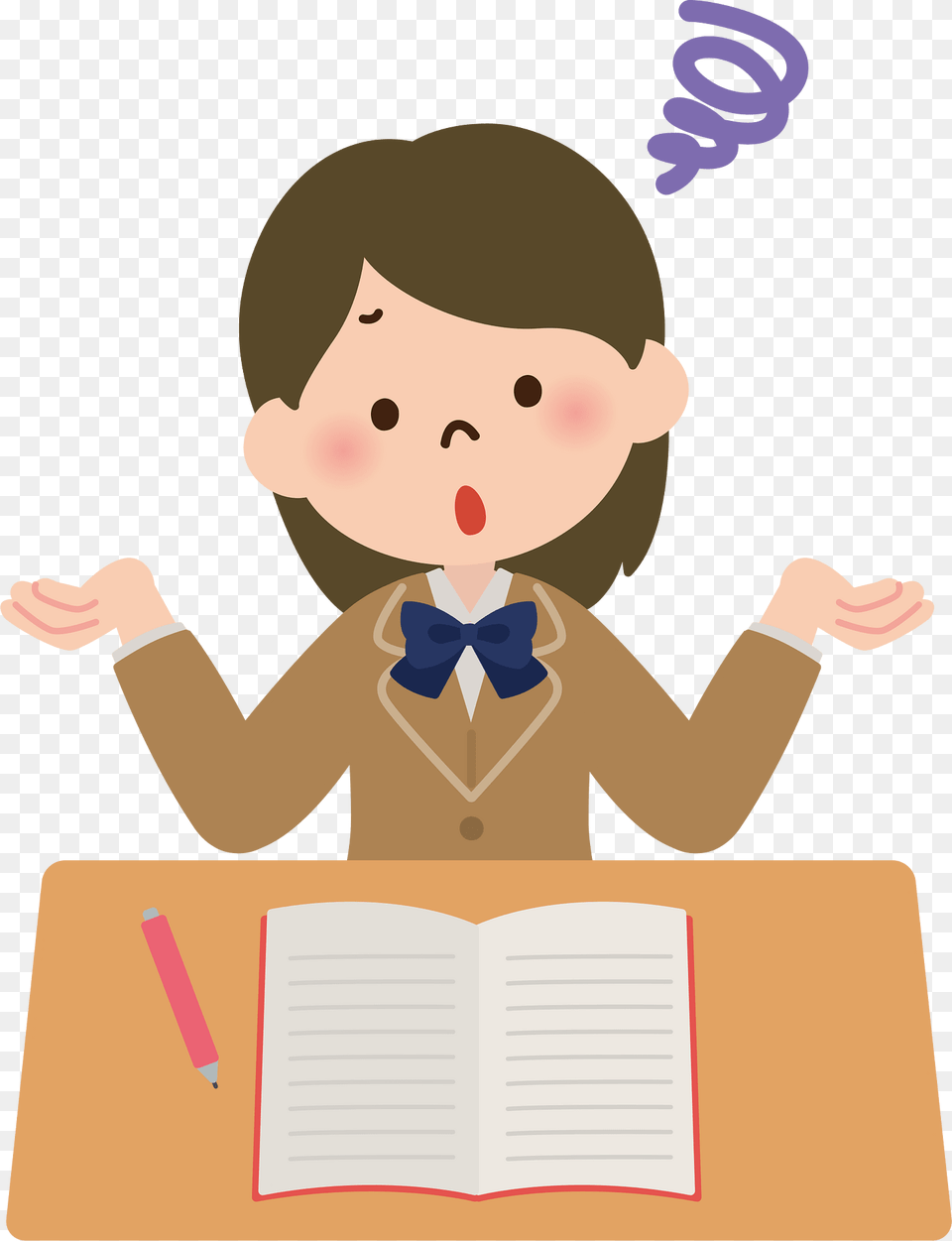 Female Student Clipart, Person, Reading, Baby, Face Free Transparent Png