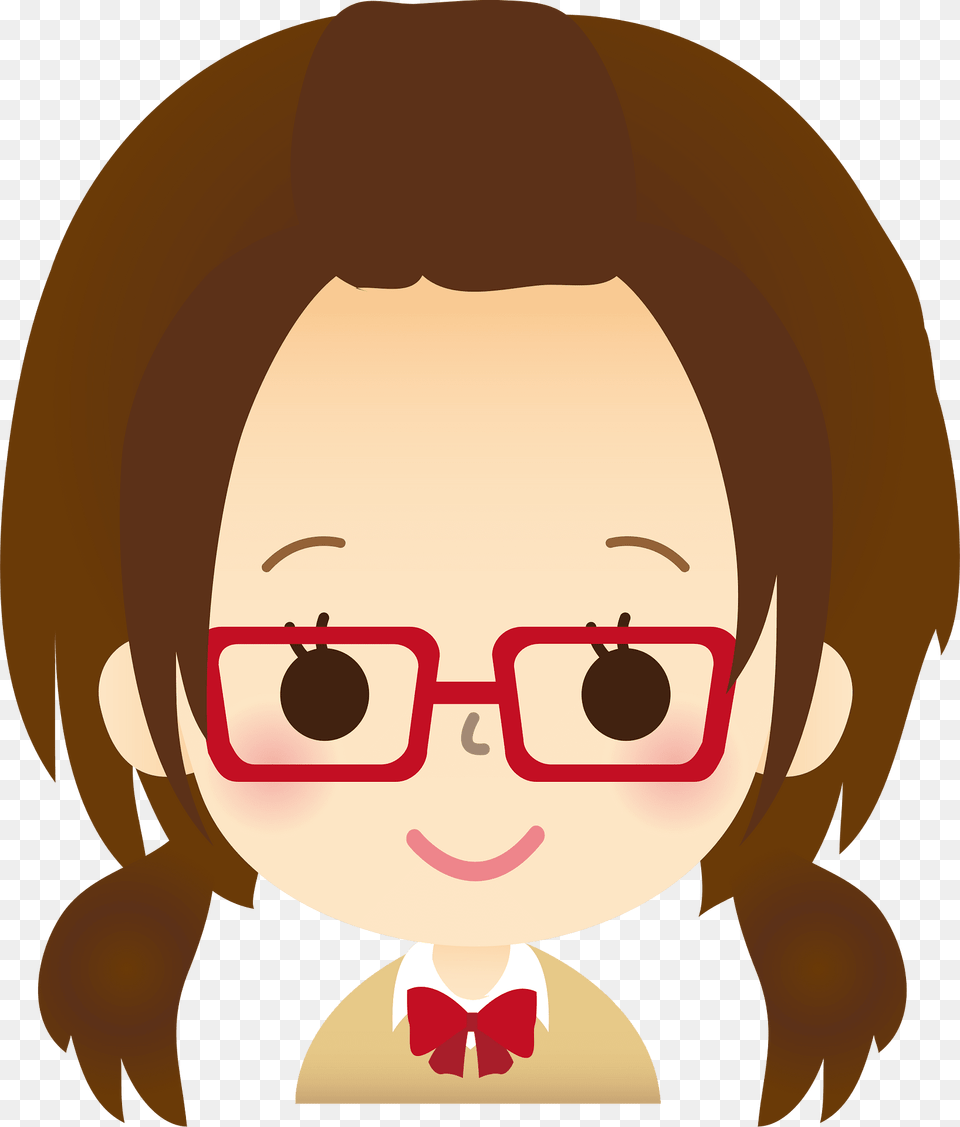 Female Student Face Clipart, Accessories, Glasses, Photography, Baby Png Image