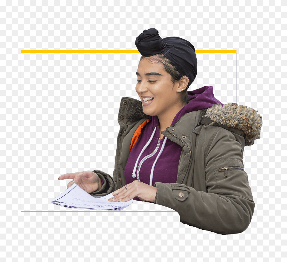Female Student Girl, Adult, Person, Jacket, Hand Free Png Download