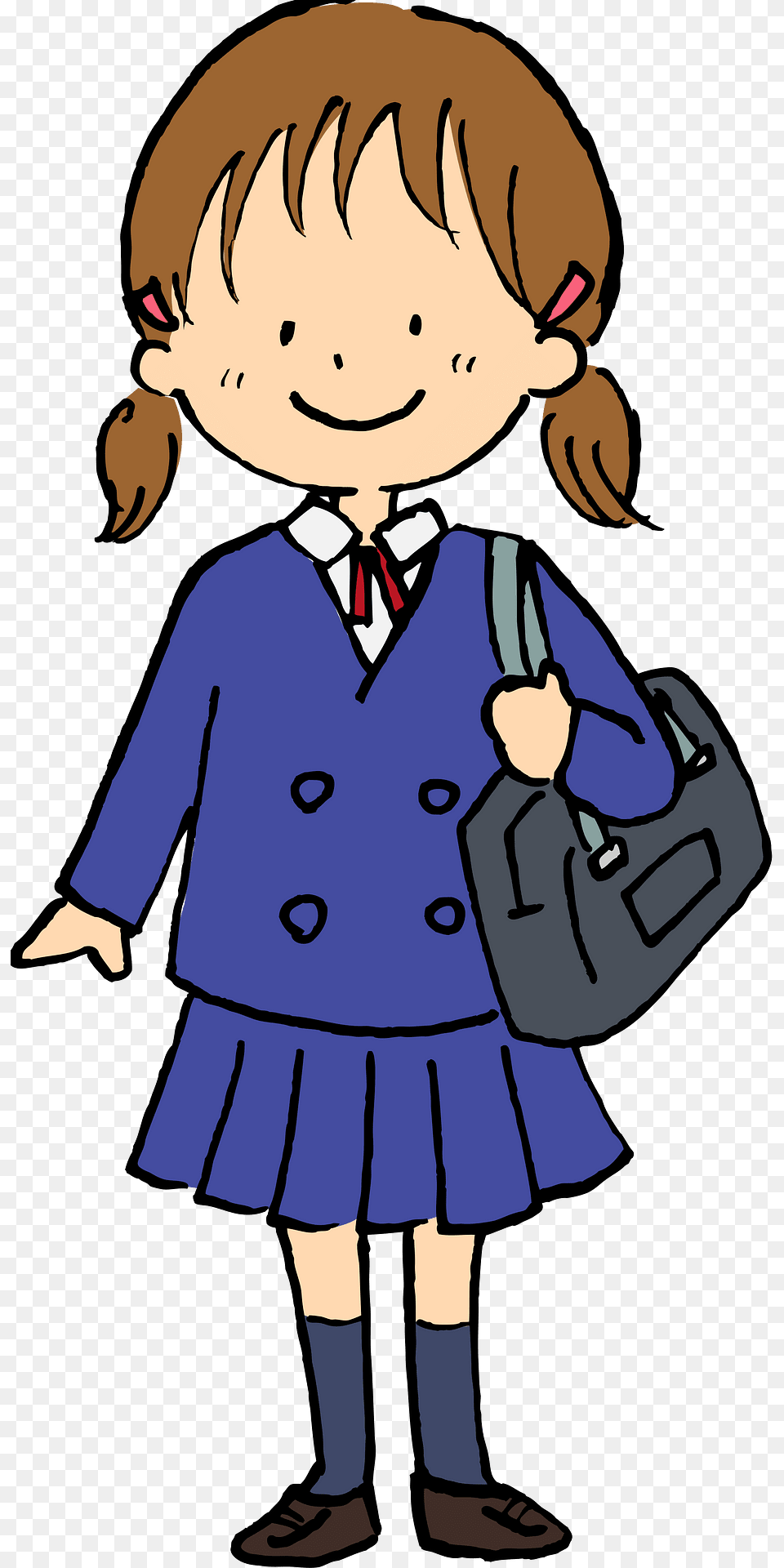 Female Student Girl Clipart, Book, Comics, Publication, Baby Png