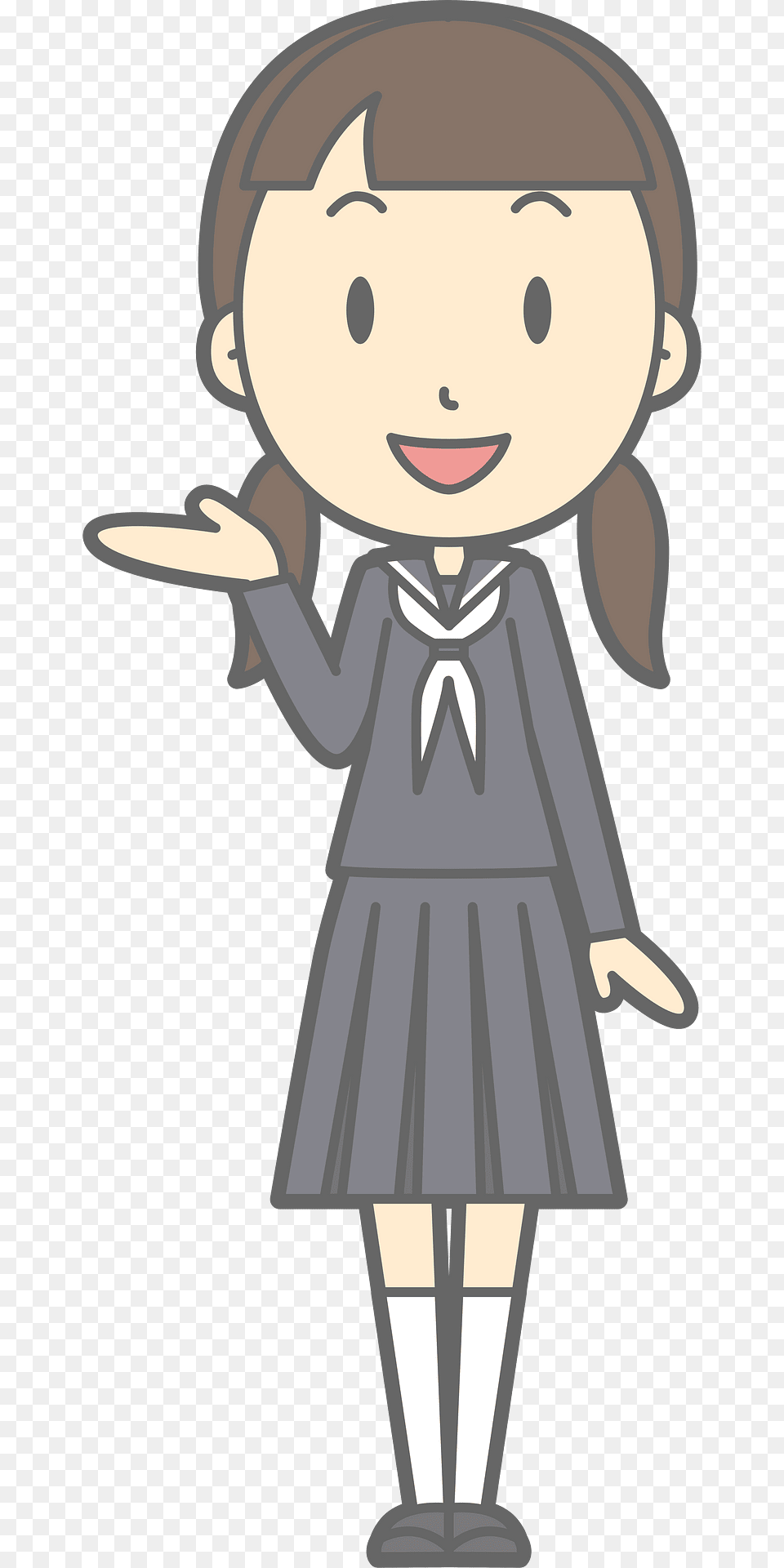 Female Student Guide Clipart, Book, Comics, Publication, Person Free Transparent Png