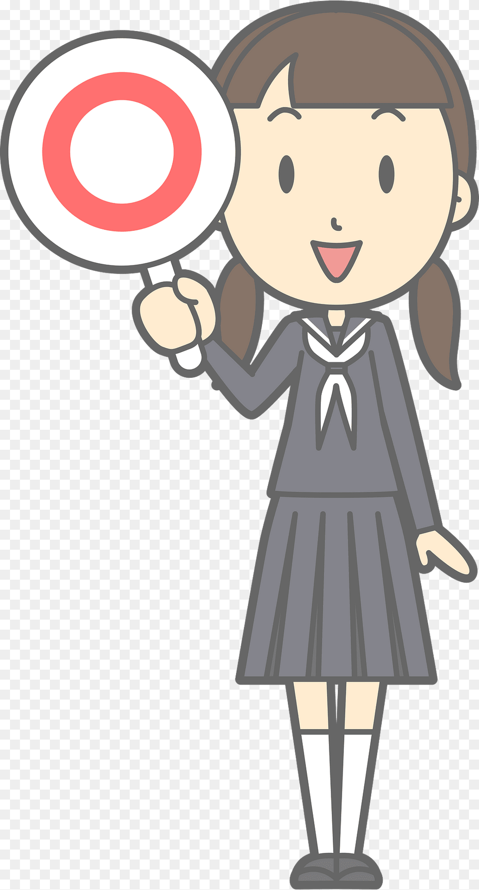 Female Student O Correct Clipart, Book, Comics, Publication, Person Free Png