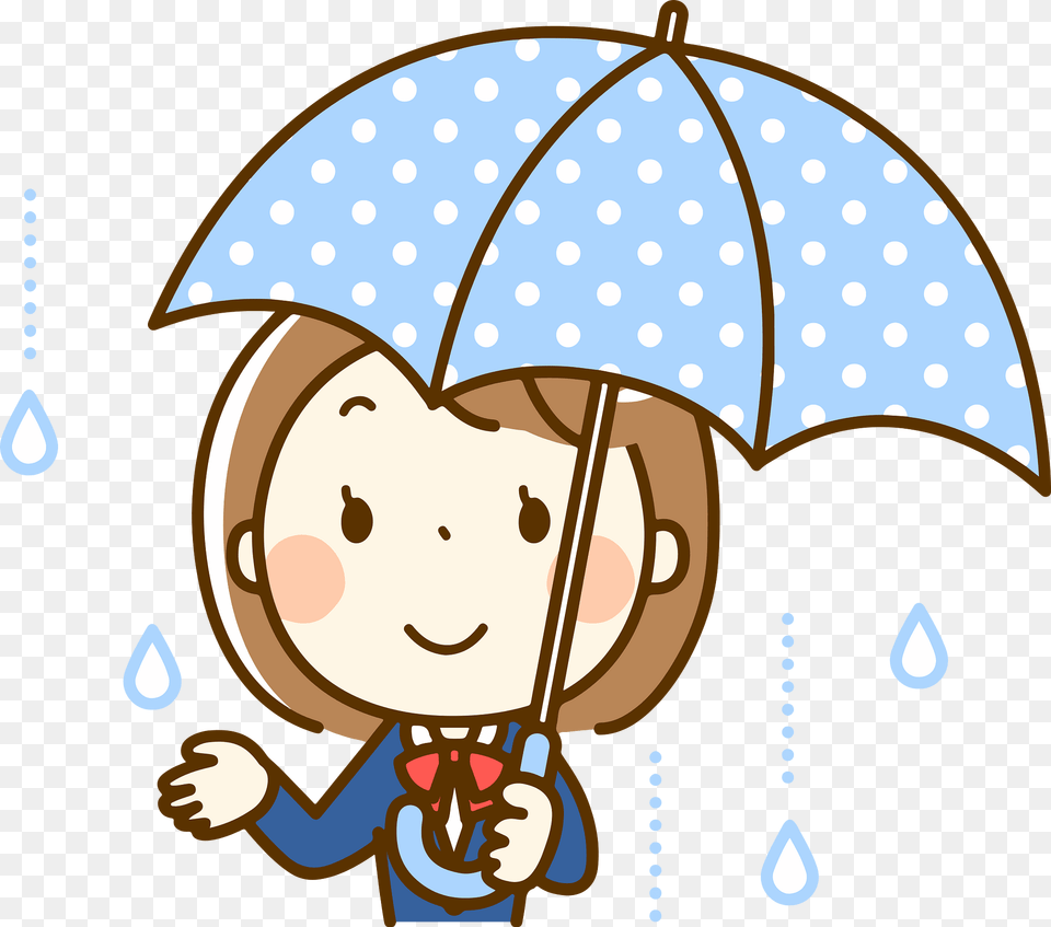 Female Student Umbrella Clipart, Canopy, Baby, Person, Face Png Image