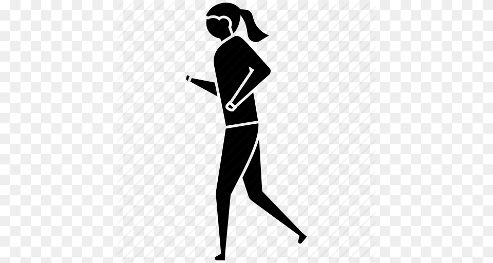 Female Student Walking Running Student Student Girl Running, Stilts Free Png Download