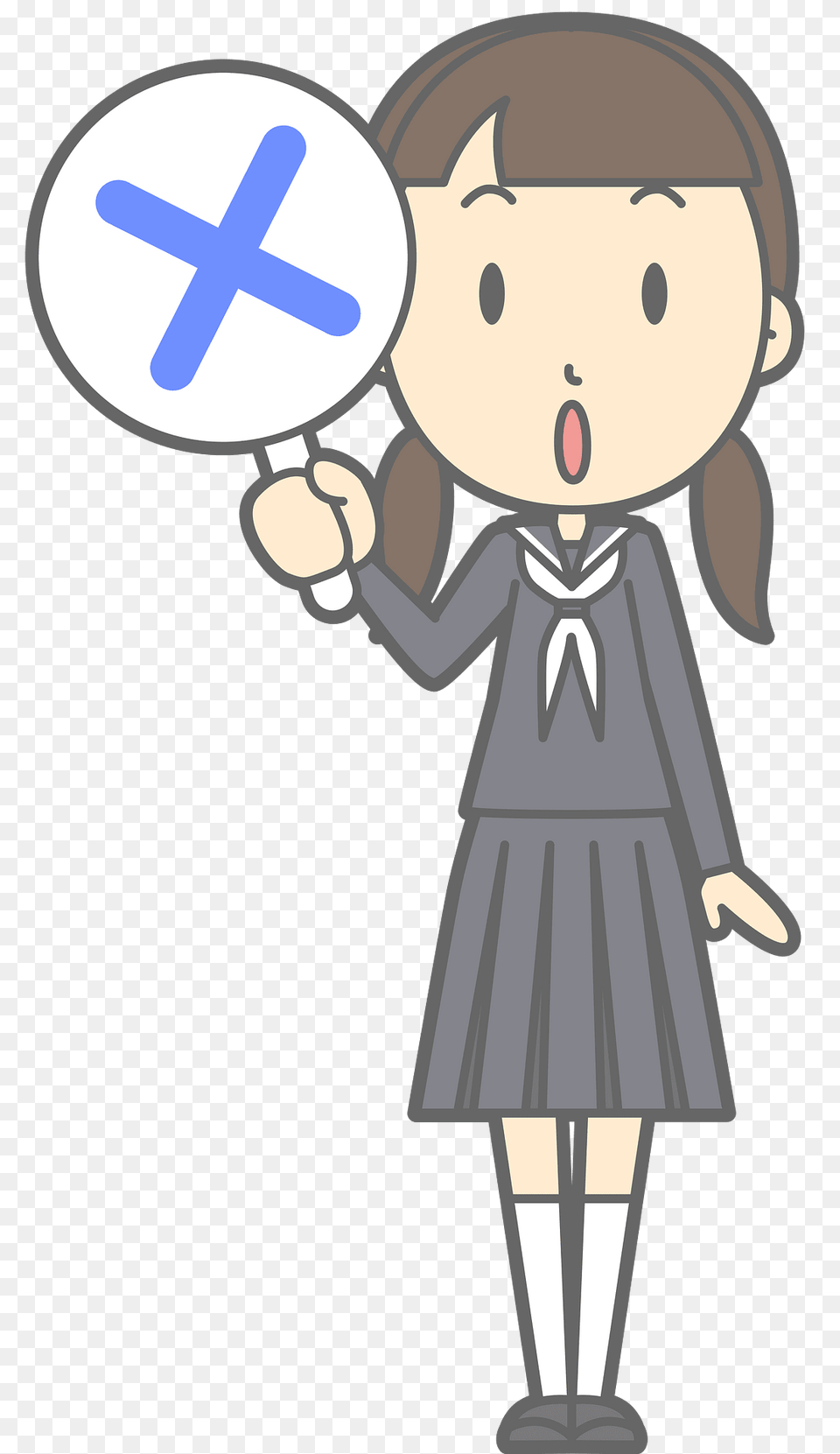 Female Student X Mistake Clipart, Book, Comics, Publication, Person Free Png Download