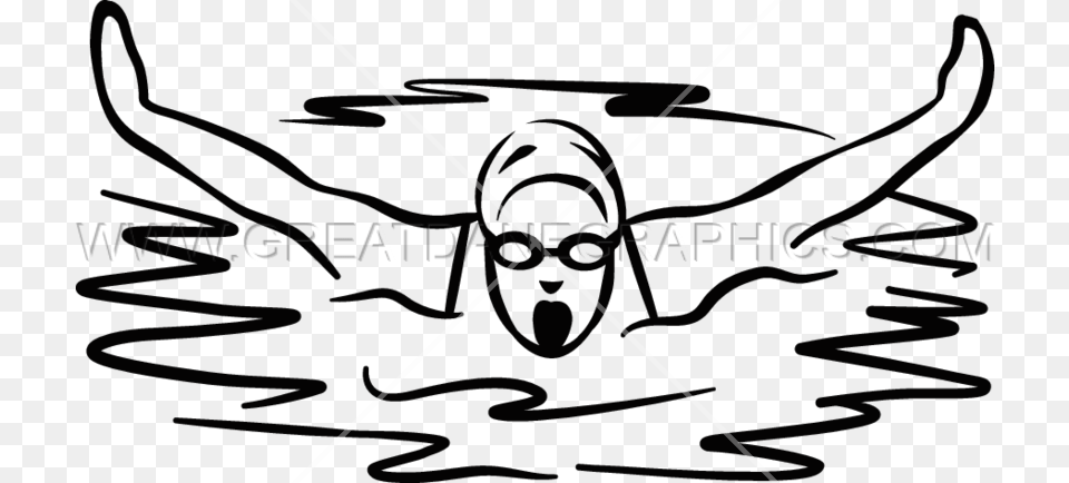 Female Swimmer Production Ready Artwork For T Shirt Printing, Leisure Activities, Person, Sport, Swimming Free Transparent Png