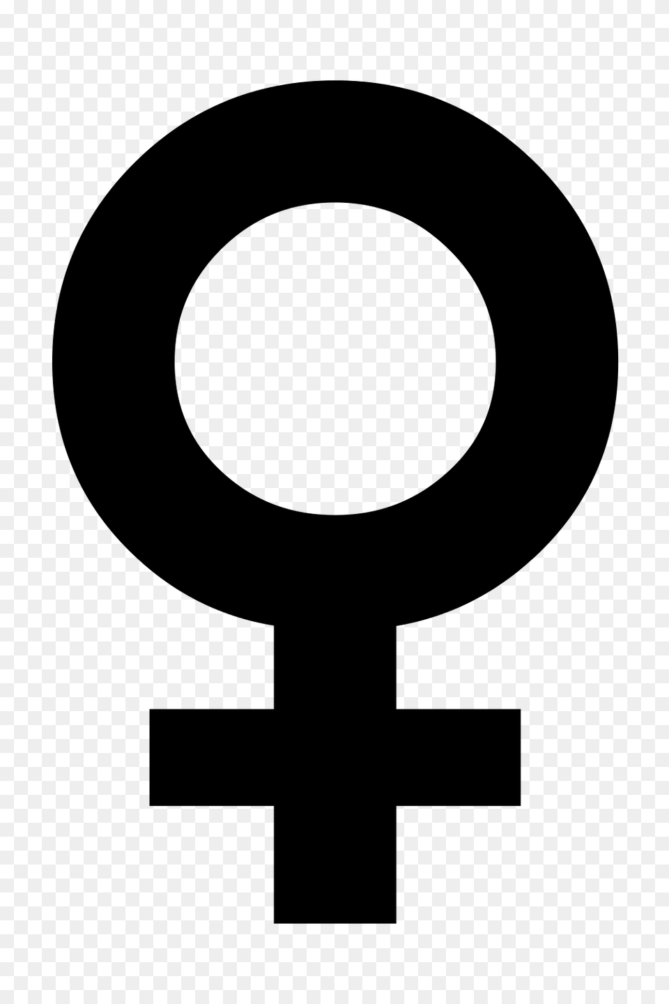 Female Symbol, Gray Free Transparent Png