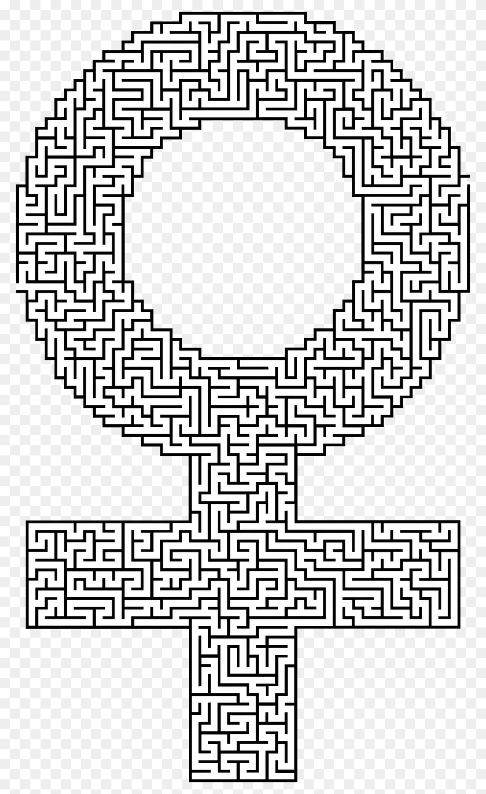 Female Symbol Maze, Qr Code Free Png