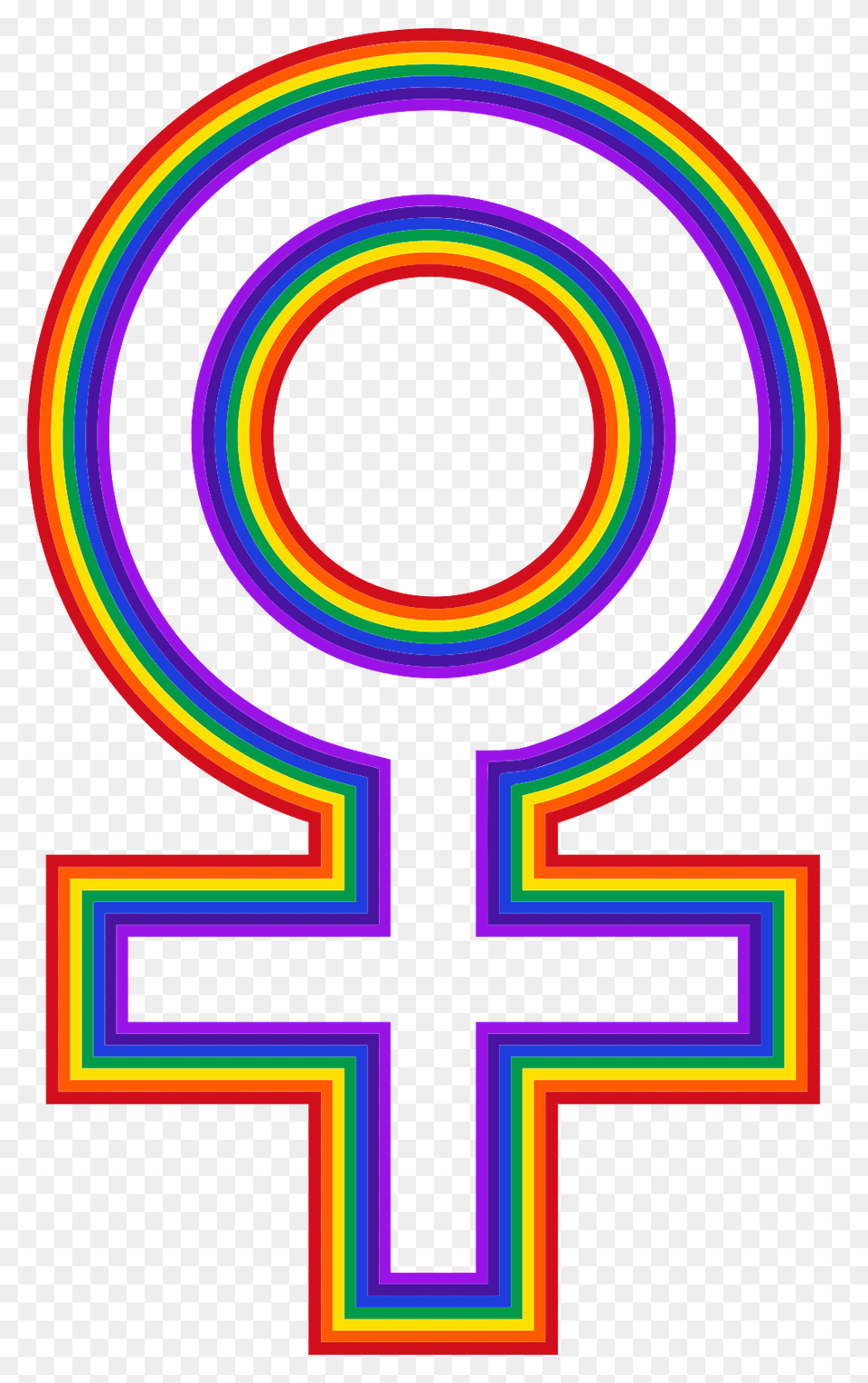 Female Symbol Rainbow, Purple, Light Free Transparent Png