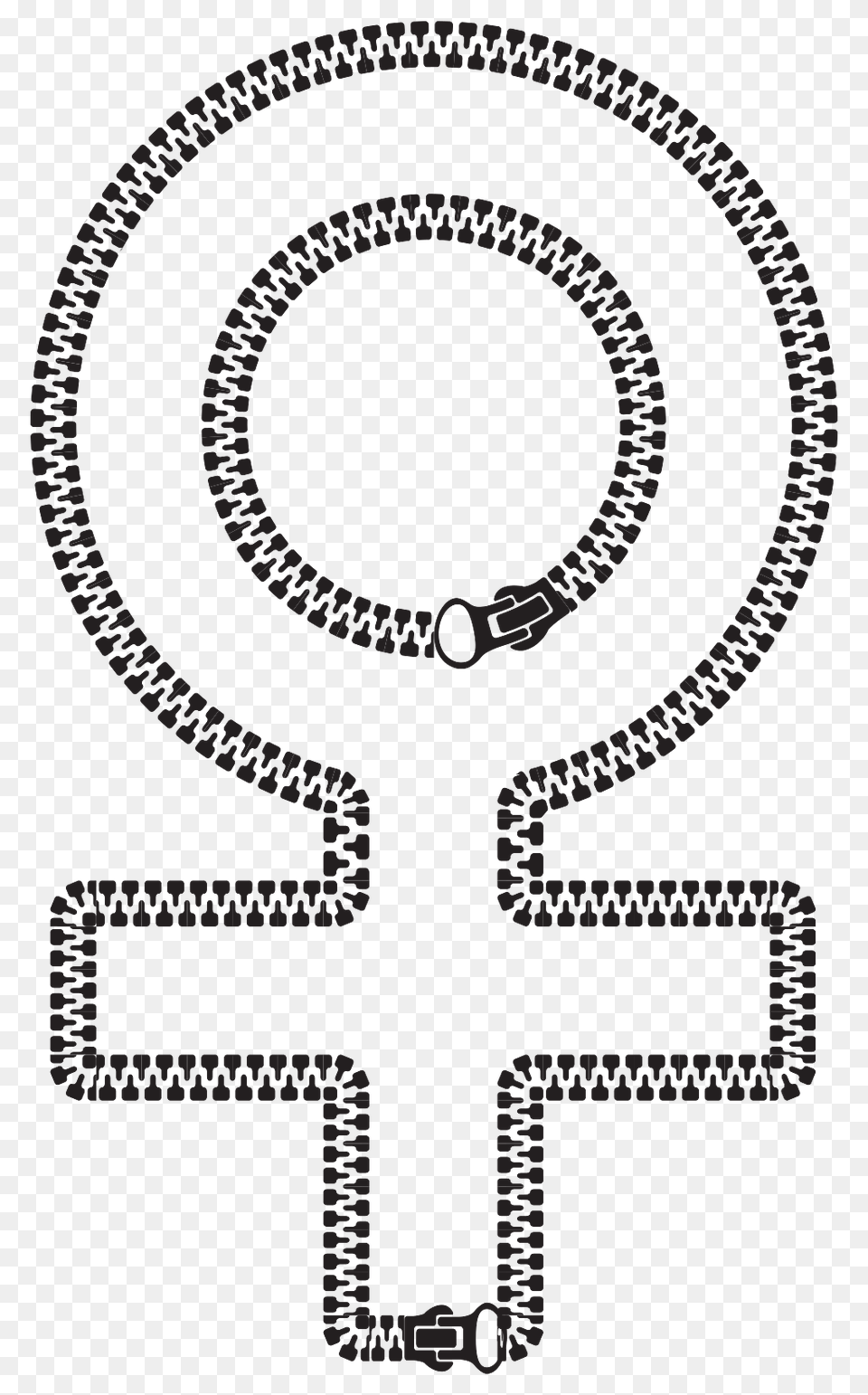 Female Symbol Zipper, Spiral, Accessories, Coil Free Transparent Png