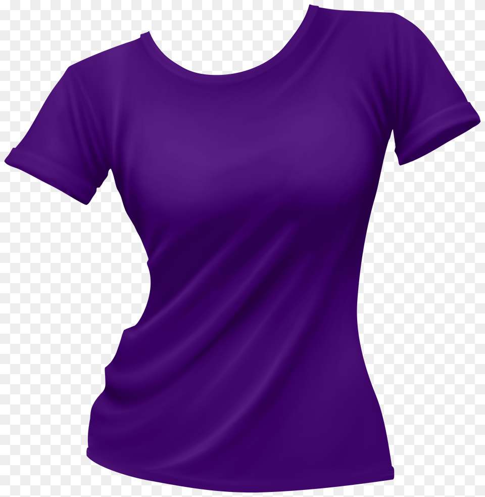 Female T Shirt Purple Clip Art, Clothing, T-shirt Png Image