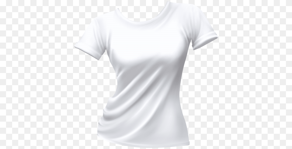 Female T Shirt White, Clothing, T-shirt, Undershirt Free Png