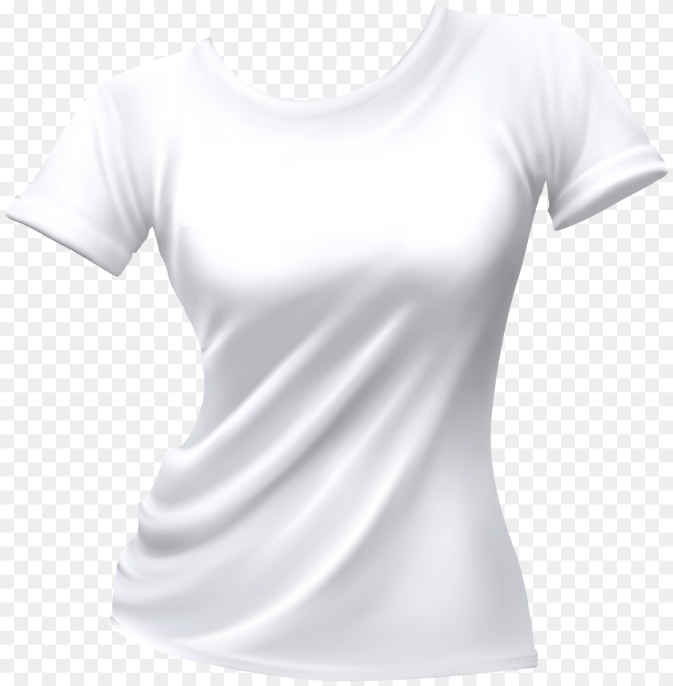 Female T Shirt White Clip Art, Clothing, T-shirt, Undershirt Free Transparent Png